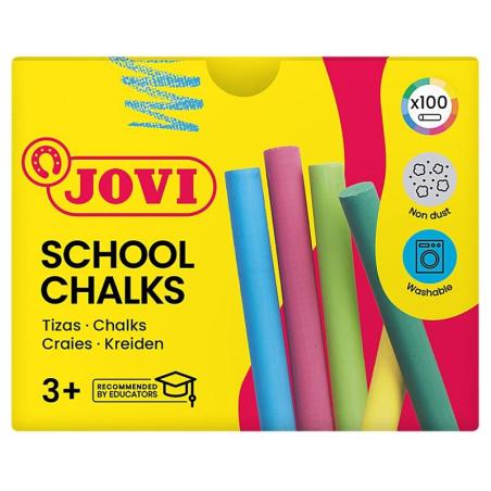 Kreda szkolna JOVI, zestaw 100 szt., mix kolorów