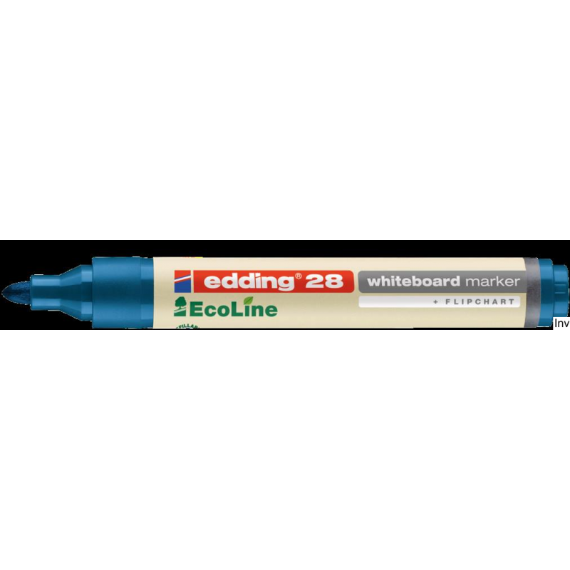 Marker Edding ekologiczny do tablic suchościeralnych niebieski okrągła końcówka 1,5-3 mm