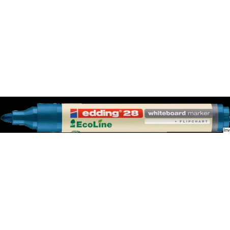 Marker Edding ekologiczny do tablic suchościeralnych niebieski okrągła końcówka 1,5-3 mm