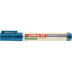 Marker Edding ekologiczny do tablic suchościeralnych niebieski okrągła końcówka 1,5-3 mm