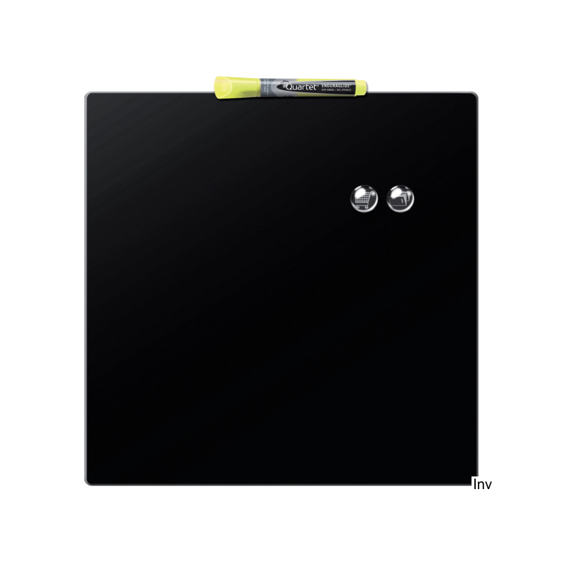 Tabliczka magnetyczna Nobo 360x360 mm czarna z markerem i magnesami