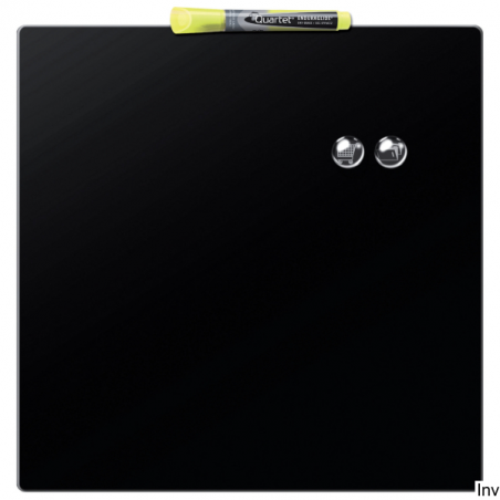 Tabliczka magnetyczna Nobo 360x360 mm czarna z markerem i magnesami