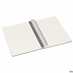 Kołonotatnik Leitz A4, w linie, niebieski, 90 kartek, gramatura 90 gsm, spiralna oprawa