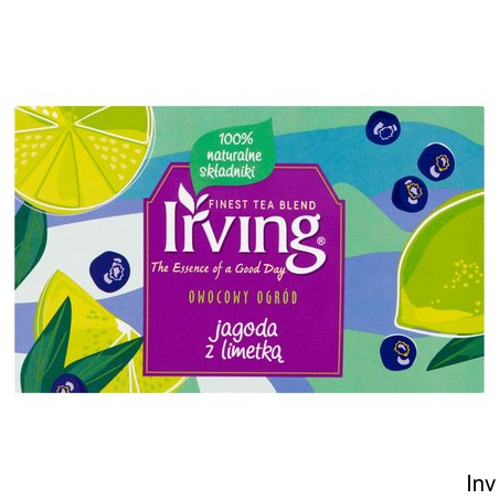 Herbata IRVING Jagoda z Limetką 20 kopert 2g