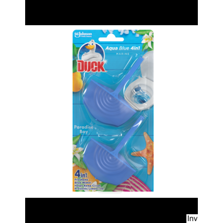 DUCK Zawieszka do WC 2x36ml AQUA BLUE 4w1