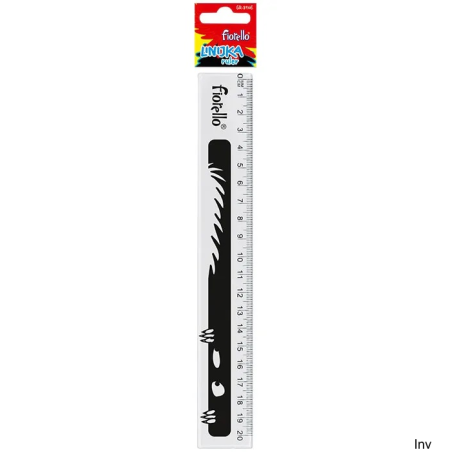 Linijka plastikowa przezroczysta 20 cm Fiorello GR-896E