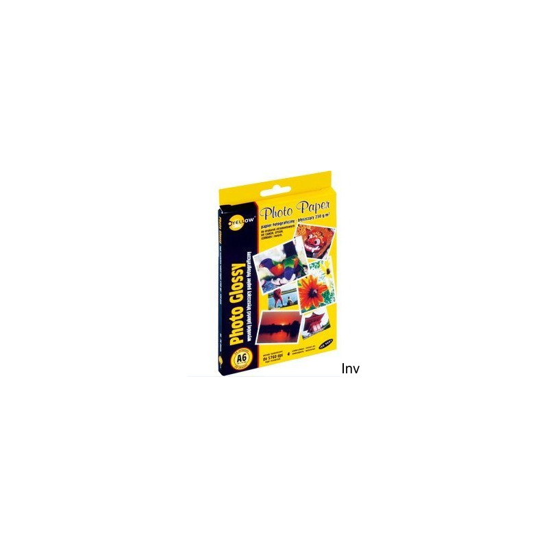 Papier fotograficzny błyszczący Yellow One A6 230 g/m² 20 arkuszy