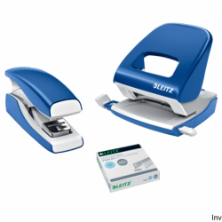 Zszywacz Leitz New NeXXt Softpress Flat Clinch niebieski 56030035