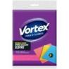 Ściereczki gąbkowe VORTEX, celuloza, 3 szt., mix kolorów