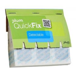 Plastry wykrywalne PLUM QuickFix Detectable, wkład, 45 szt., niebieskie