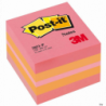 Post-It 3M Mini Kostka samoprzylepna różowa 51x51mm, 1x400 kart, gramatura 70-72gsm