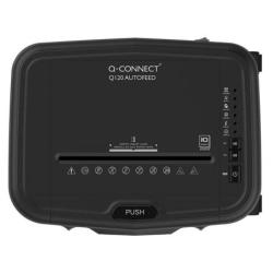Niszczarka Q-CONNECT Q120, z automatycznym podajnikiem, czarna