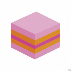 Post-It 3M Mini Kostka samoprzylepna różowa 51x51mm, 1x400 kart, gramatura 70-72gsm