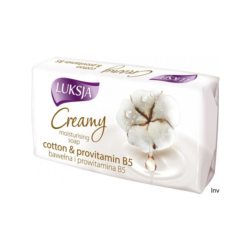 Luksja Mydło kostka 90g CREAMY COTTON z provitaminami