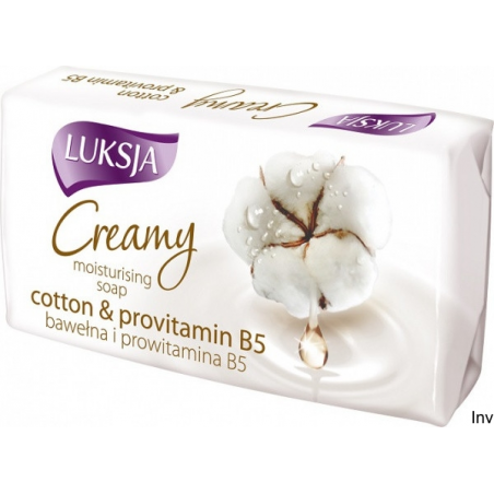Luksja Mydło kostka 90g CREAMY COTTON z provitaminami