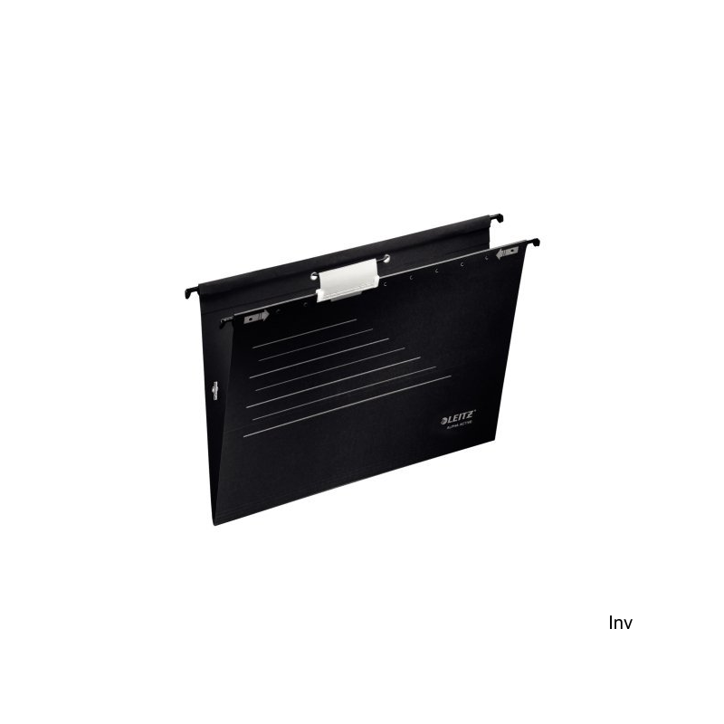 Teczki zawieszane z gumką Leitz Alpha Active, czarne, A4, 225 gsm, 5 sztuk