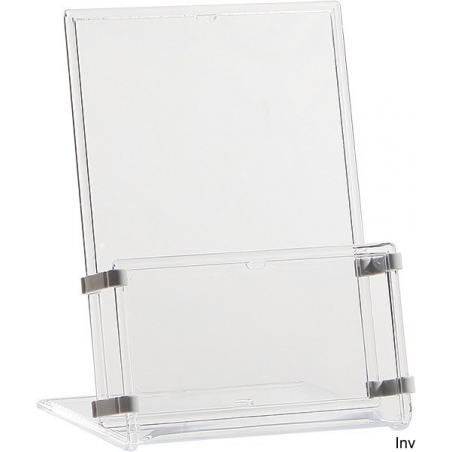 Stojak na ulotki A6 Panta Plast, transparentny, kieszeń 2 cm, 1 sztuka