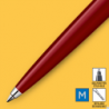Długopis kulkowy Parker Jotter Originals czerwony z polerowaną stalową skuwką, blister