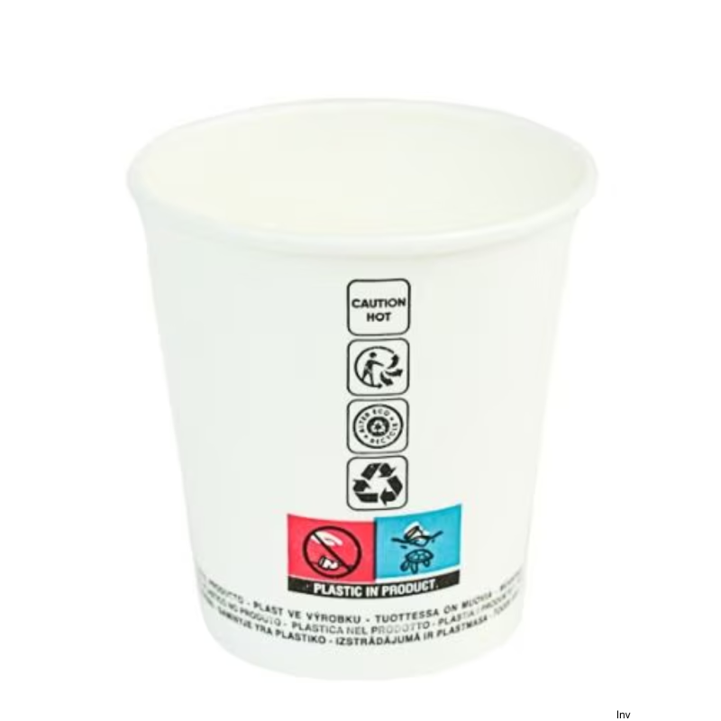Kubek jednorazowy PAP/PE 180ml biały 50 sztuk Papstar