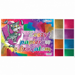 Zeszyt papierów z brokatem B4 Aliga ZB-4