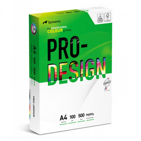 PAKIET Papier ksero PRO-DESIGN FSC, satynowany, klasa A++, A4, 168CIE, 100gsm, 500 ark.
