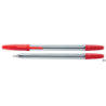 Długopis Office Products 1,0mm czerwony z wymiennym wkładem