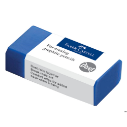 Gumka do wymazywania Faber-Castell Dust Free niebieska w opakowaniu