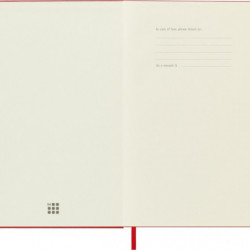 Notes MOLESKINE Classic L (13x21 cm) w kropki, twarda oprawa, scarlet red, 240 stron, czerwony
