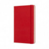 Notes MOLESKINE Classic L (13x21 cm) w kropki, twarda oprawa, scarlet red, 240 stron, czerwony