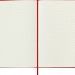 Notes MOLESKINE Classic L (13x21 cm) w kropki, twarda oprawa, scarlet red, 240 stron, czerwony