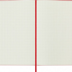 Notes MOLESKINE Classic L (13x21cm) w kratkę, twarda oprawa, 240 stron, czerwony