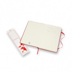 Notes MOLESKINE Classic L (13x21cm) w kratkę, twarda oprawa, 240 stron, czerwony