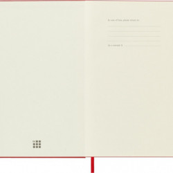 Notes MOLESKINE Classic L (13x21cm) w linie, twarda oprawa, 240 stron, czerwony