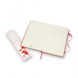 Notes MOLESKINE Classic L (13x21cm) w linie, twarda oprawa, 240 stron, czerwony