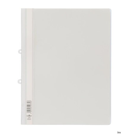 Skoroszyt A4 z PVC do segregatora biały 258002 Durable z przezroczystą okładką i paskiem do opisu