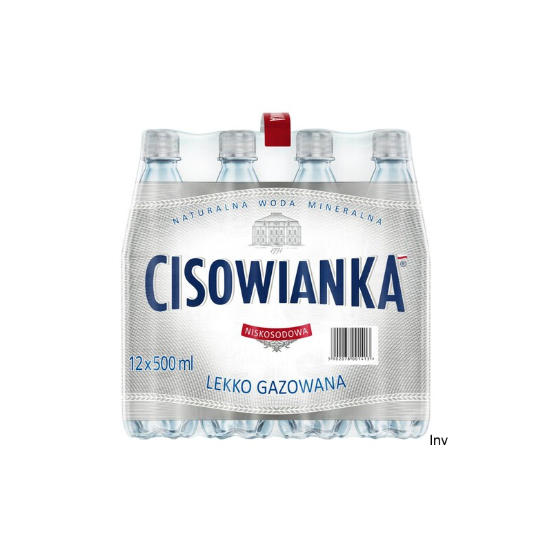 Woda CISOWIANKA 0.5l lekko gazowana zgrzewka 12 szt. KAUCJA