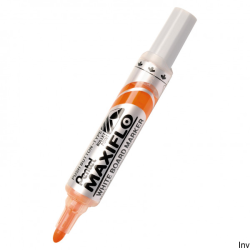 Marker suchościeralny pomarańczowy Pentel MAXIFLO z tłoczkiem 6,0 mm do tablic białych i ceramicznych