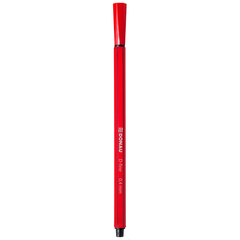 Cienkopis Donau D-Fine 0,4 mm czerwony 10 sztuk