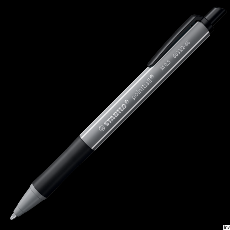 Długopis STABILO pointball ciemny szary 0,5 mm 6033/2-46