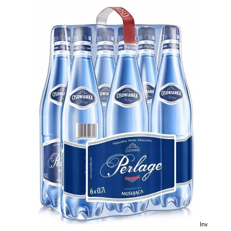 Woda CISOWIANKA 0.7l Perlage gazowana PET zgrzewka 6 szt. KAUCJA