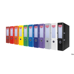 Segregator Office Products A4 75mm niebieski z kartonu z etykietą grzbietową 21011211-01
