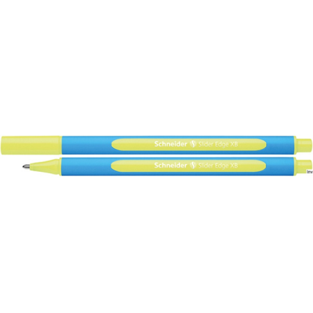 Długopis Schneider Slider Edge XB, żółty, ergonomiczny, z gumowaną obudową, końcówka stalowa