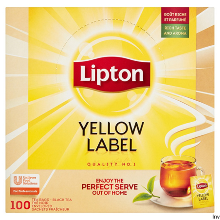 Lipton Herbata czarna Yellow Label 100 kopert folii 200 g
