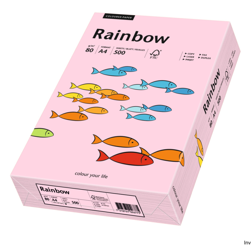 Papier A3 80g R54 jasno różowy Rainbow