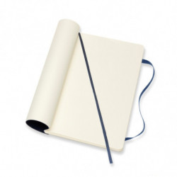 Notes MOLESKINE L (13x21cm) gładki, miękka oprawa, sapphire blue, 192 strony, niebieski
