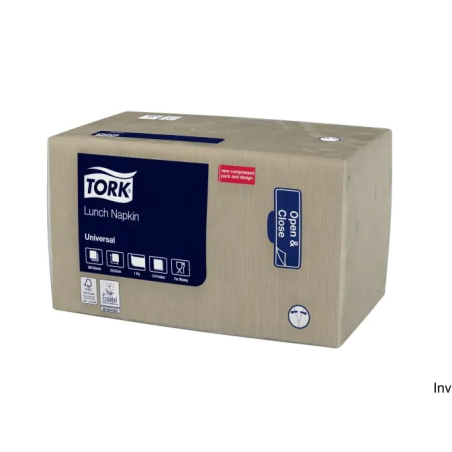 Tork Naturalna Serwetka Lunchowa 1-warstwowa 33x33 cm 52588