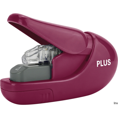 Zszywacz bezzszywkowy Plus Japan SL-106AB, 5 sztuk, bordowy