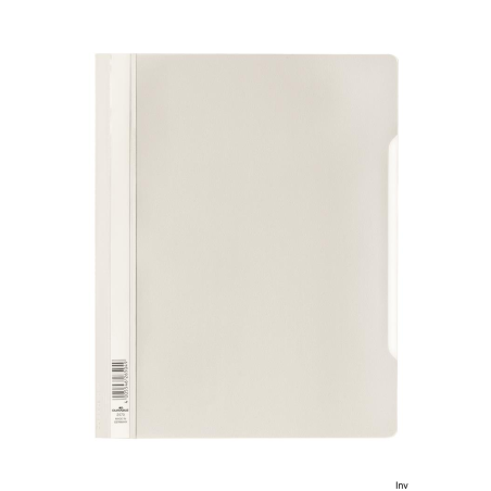 Skoroszyt A4 z przezroczystą okładką PVC Biały 257002 Durable