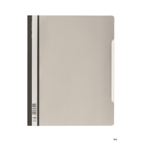Skoroszyt A4 Durable z przezroczystą okładką PVC szary 257010
