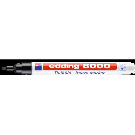 Marker EDDING mrozoodporny 1mm CZARNY CLIP STRIPS 8000/1-CL ED - 1